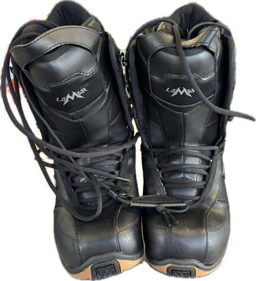 Vist Large View of Product Image Which is Used Lamar BLK Mens Snowboard Boots Black Senior 9