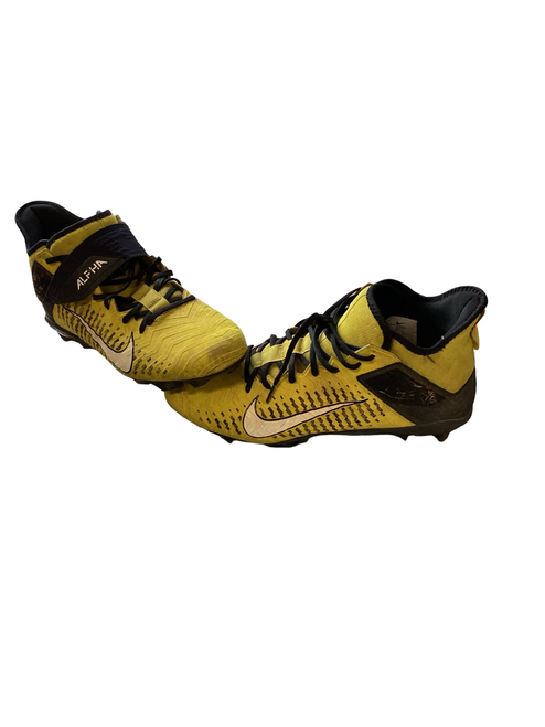 Vist Large View of Product Image Which is Used Nike Adult FB Cleats Yellow Senior 10.5