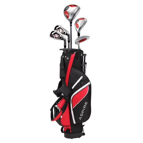 Vist Large View of Product Image Which is New Aspire Jr. Plus 11-12 y/o RH Red Jr Golf Set