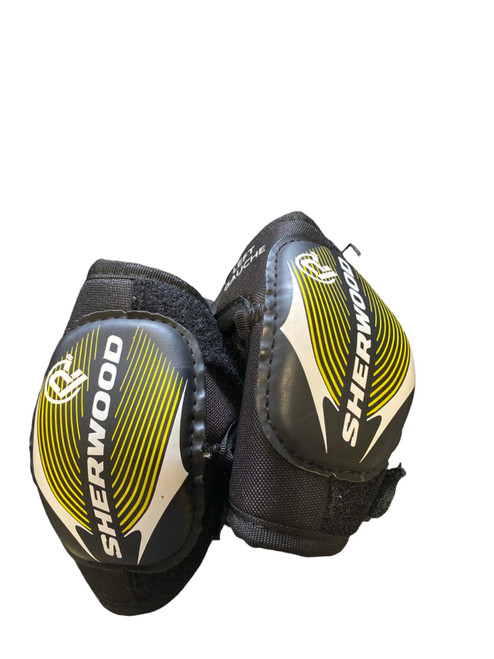 Vist Large View of Product Image Which is Used Sher-wood PLAYRITE ELBOW Youth Elbow Pads SM