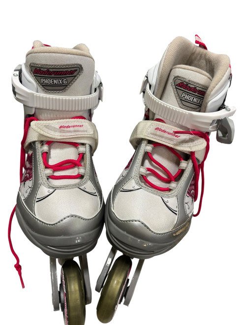 Vist Large View of Product Image Which is Used Bladerunner PHOENIX G Senior Rec Fitness Skates White Adjustable