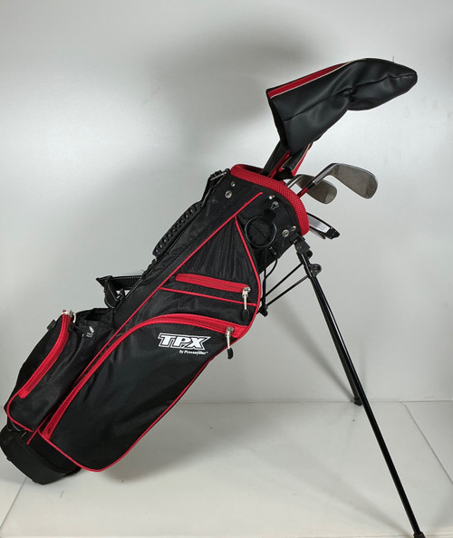Vist Large View of Product Image Which is Used Powerbilt TPX POWERBILT JR SET AGE 9-12 Jr Package Set RH Black And Red 8 Piece