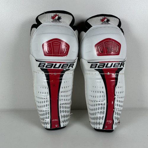 Vist Large View of Product Image Which is Used Bauer Canada Shin Guards 8"