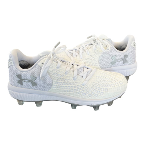 Vist Large View of Product Image Which is Used Under Armour GLYDE 2.0 FB CLEAT Adult FB Cleats White Senior 8.5