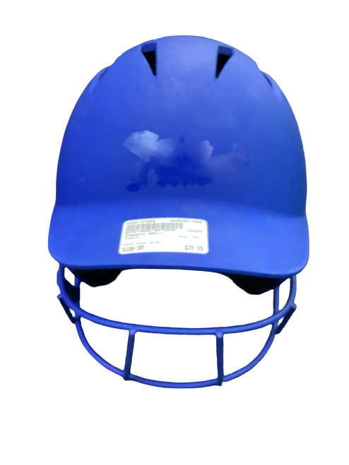 Vist Large View of Product Image Which is Used Champro HSX-1 Batting Helmet w/Mask Royal Blue SM