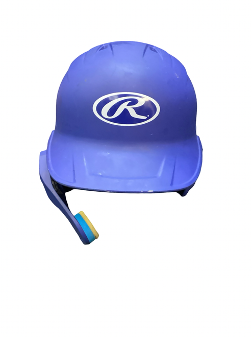 Vist Large View of Product Image Which is Used Rawlings MACH SR Batting Helmet No Mask Royal Blue LG