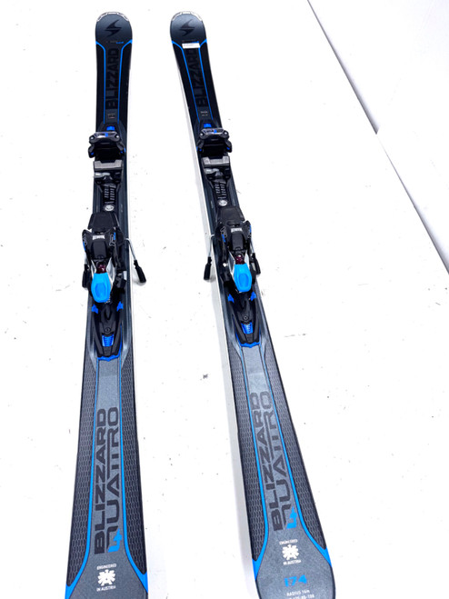 Vist Large View of Product Image Which is Used Blizzard QUATTRO 8.0CA Mens DH Ski/Binding Black 174 cm