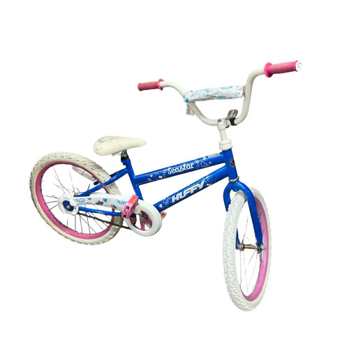 Vist Large View of Product Image Which is Used Huffy SEASTAR Training Wheel Bike Girls White 20"
