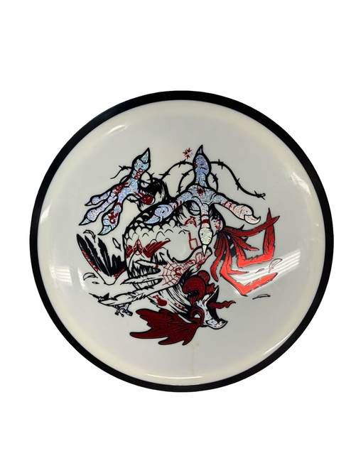 Vist Large View of Product Image Which is Used MVP SERVO Disc Golf Driver White