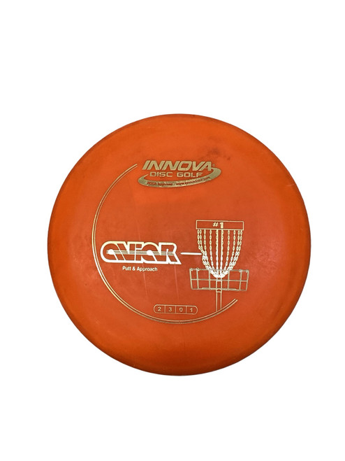 Vist Large View of Product Image Which is Used Innova DX AVIAR Disc Golf Putter Orange