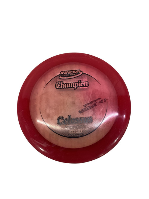 Vist Large View of Product Image Which is Used Innova CHAMPION COLOSSUS Disc Golf Driver Red