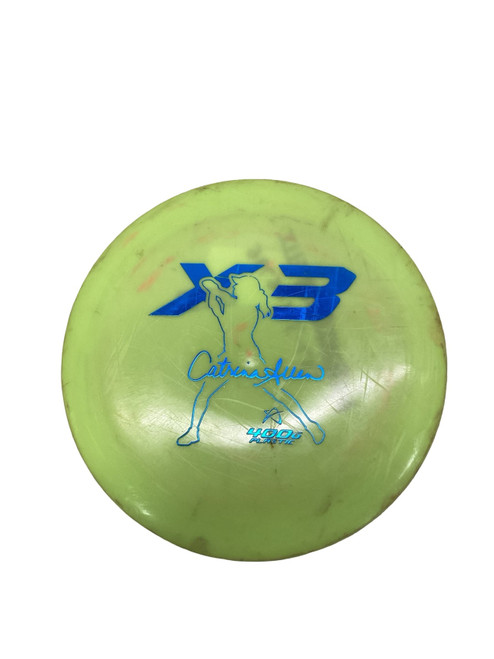 Vist Large View of Product Image Which is Used Prodigy Disc CATRINA ALLEN 400G X3 Disc Golf Driver Yellow