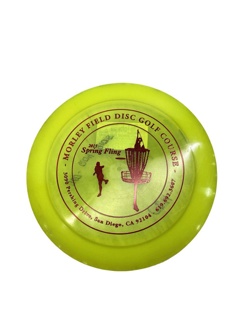 Vist Large View of Product Image Which is Used Discraft MORLEY FIELD SPRING FLING Z NUKE Disc Golf Driver Yellow