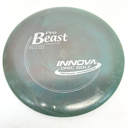 Vist Large View of Product Image Which is Used Innova PRO BEAST Disc Golf Driver Green 180g