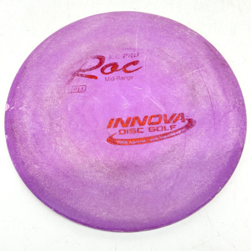 Vist Large View of Product Image Which is Used Innova KC PRO ROC Disc Golf Mid Range Purple 178g