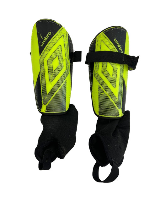 Vist Large View of Product Image Which is Used Umbro Soccer Shin Guards Adult LG Yellow 