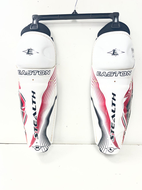 Vist Large View of Product Image Which is Used Easton STEALTH S3 Senior Shin Guards White 14"