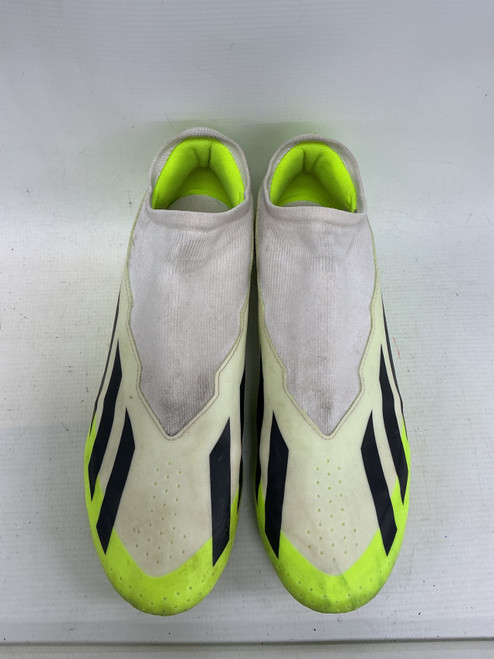 Vist Large View of Product Image Which is Used Adidas Soccer Cleats Neon Green Senior 11.5