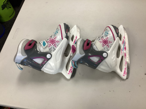 Vist Large View of Product Image Which is Used Bladerunner MICRO G Girls Softboot Skate White Adjustable