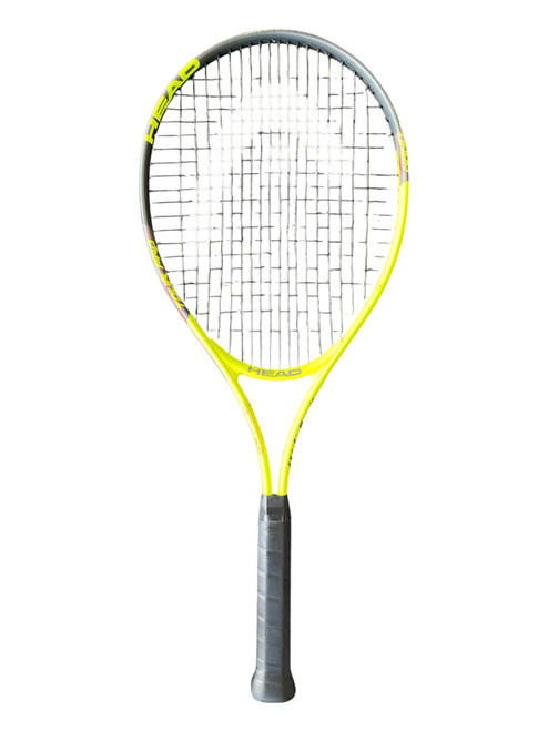 Vist Large View of Product Image Which is Used Head NANO TI Adult Tennis Racquet Neon Green 4 3/8"