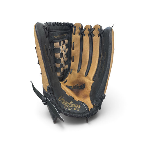 Vist Large View of Product Image Which is Used Rawlings SS14BR SOFTBALL GLOVE BB/SB Glove RH Throw Tan 14"