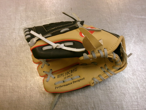 Vist Large View of Product Image Which is Used Rawlings PLAYERS SERIES BB/SB Glove LH Throw Tan 10"