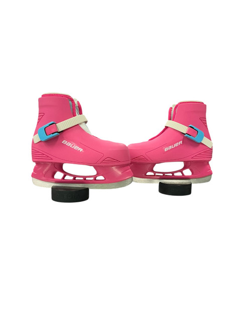 Vist Large View of Product Image Which is Used Bauer LIL ANGEL Girls Softboot Skate Pink Youth 10.0