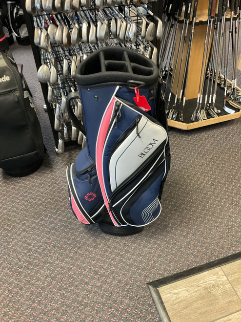 Vist Large View of Product Image Which is Used Cleveland BLOOM Womens Cart Bag Navy And White