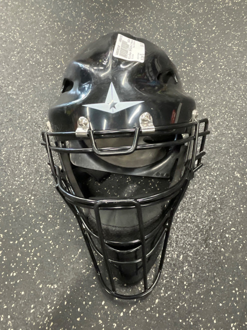 Vist Large View of Product Image Which is Used All-Star MVP2310-2 Catchers Helmet w/Mask Black One Size