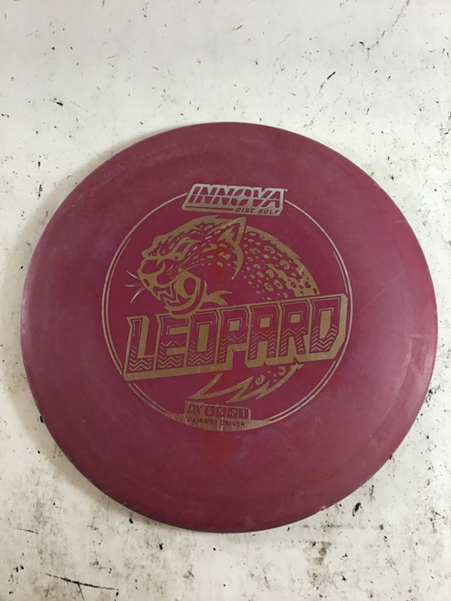 Vist Large View of Product Image Which is Used Innova DX LEOPARD Disc Golf Driver Maroon 153g