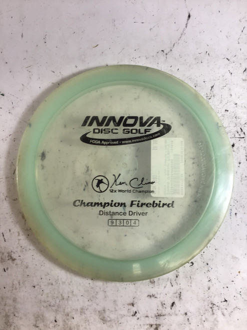 Vist Large View of Product Image Which is Used Innova CHAMPION FIREBIRD Disc Golf Driver Turquoise 168g