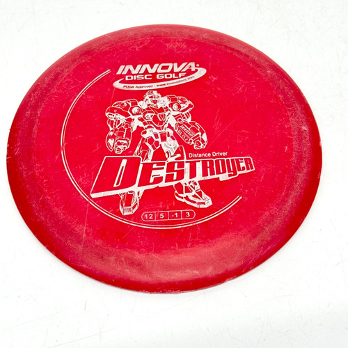 Vist Large View of Product Image Which is Used Innova DX DESTROYER Disc Golf Mid Range Red 172g