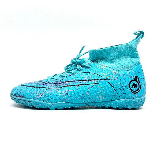 Vist Large View of Product Image Which is Used JIEBUNIAO Soccer Turf Shoes Carolina Blue Senior 6.5