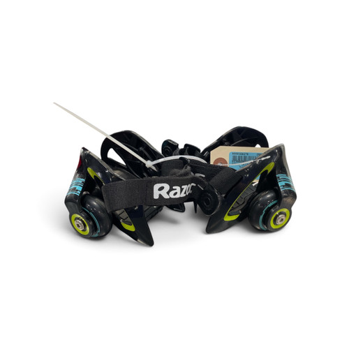 Vist Large View of Product Image Which is Used RAZOR JETTS HEEL WHEELS Child Rec Fitness Skates Black Adjustable