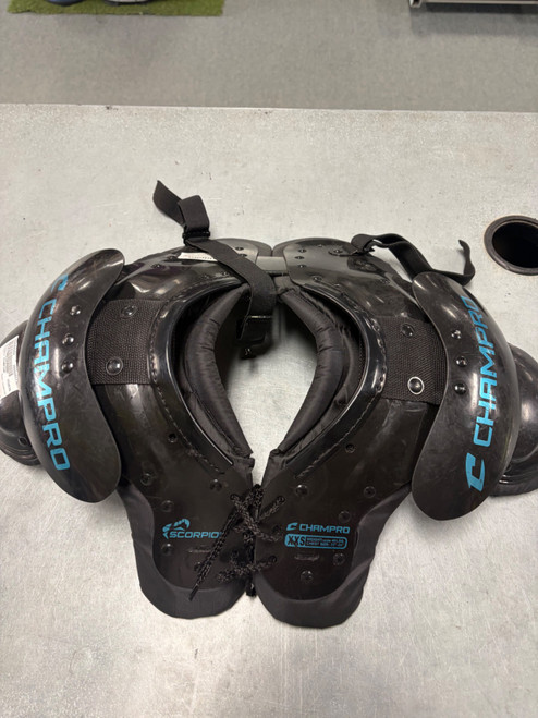 Vist Large View of Product Image Which is Used Champro SCORPION FB Shoulder Pads None XXS