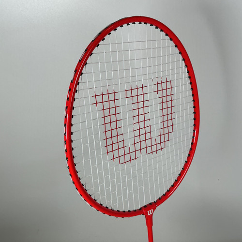 Vist Large View of Product Image Which is Used Wilson BADMINTON RACQUET Adult Badminton Racquet Red