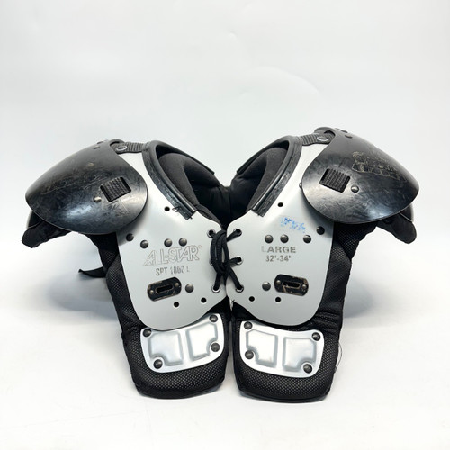 Vist Large View of Product Image Which is Used All Star SPT1000 FB Shoulder Pads Grey LG