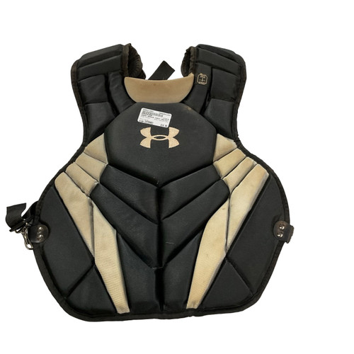 Vist Large View of Product Image Which is Used Under Armour UACPCC2-SRVS Catchers Chest Protector Black Intermed