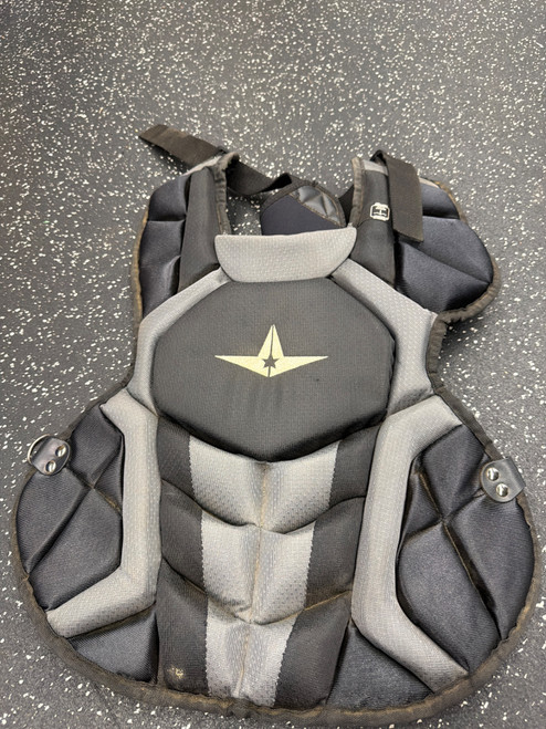 Vist Large View of Product Image Which is Used All Star SYSTEM 7 CPCC912S7X Catchers Chest Protector Black Junior
