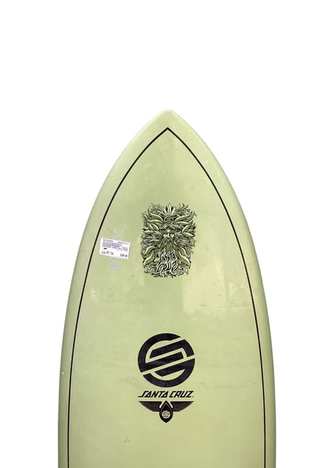 Vist Large View of Product Image Which is Used SANTA CRUZ Surfboard Green 5Ft 7In