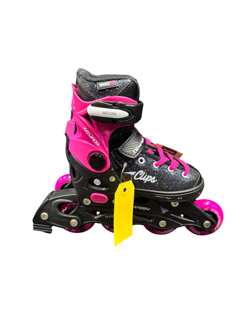 Vist Large View of Product Image Which is Used TEMPISH CLIPS Junior Rec Fitness Skates Pink Adjustable