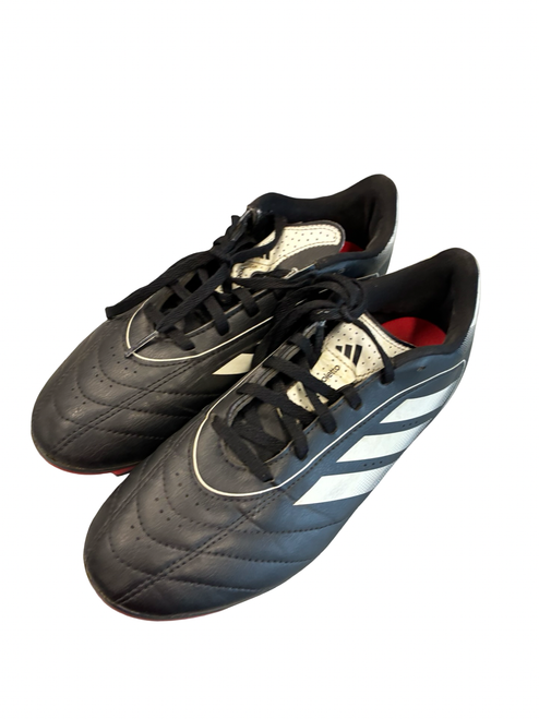 Vist Large View of Product Image Which is Used Adidas Soccer Cleats Black Senior 7.5