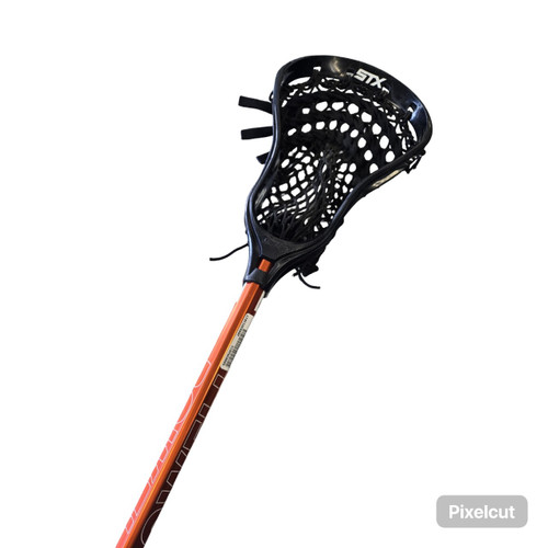 Vist Large View of Product Image Which is Used Powell lacrosse SWITCHBACK 7U1 Men Atk/Mid Complete Stick Orange