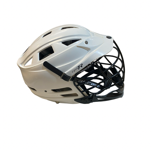 Vist Large View of Product Image Which is Used Cascade CPX R Lacrosse Helmet White MD