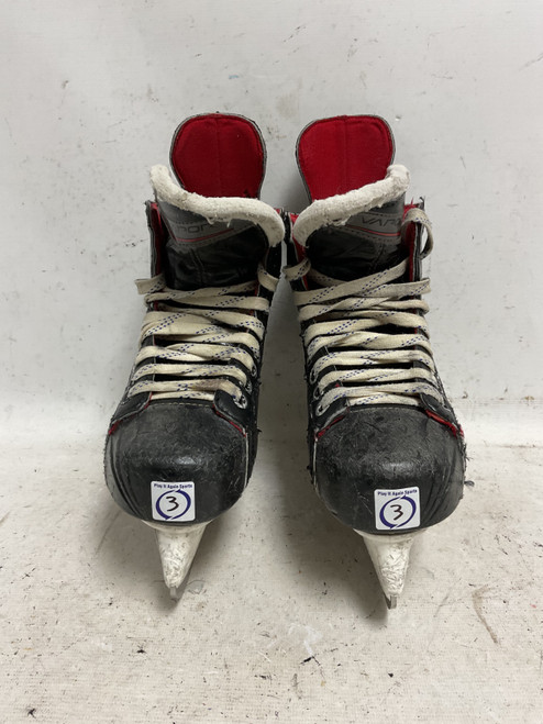 Vist Large View of Product Image Which is Used Bauer VAPOR X400 Junior Hockey Skate Black And Red Junior 03