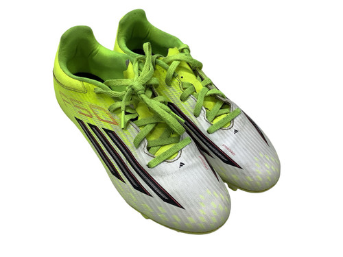 Vist Large View of Product Image Which is Used Adidas Soccer Cleats Yellow Youth 06.5