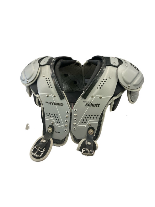 Vist Large View of Product Image Which is Schutt, XV, HYBRID, FB, Shoulder, Pads, Grey, MD