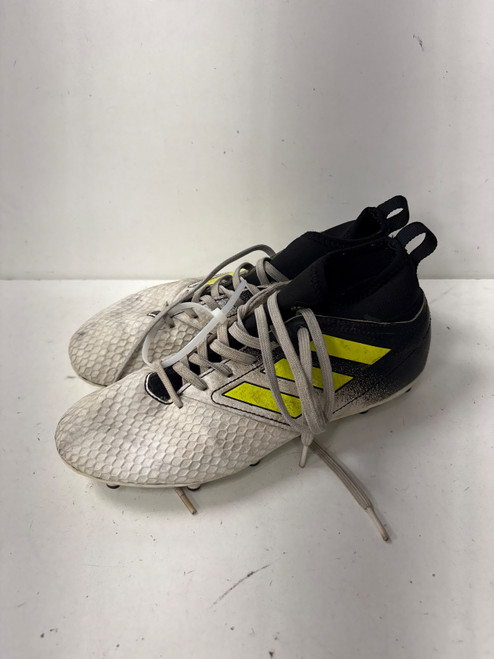 Vist Large View of Product Image Which is Used Adidas SOCKFIT Soccer Cleats Black And White Senior 5.5