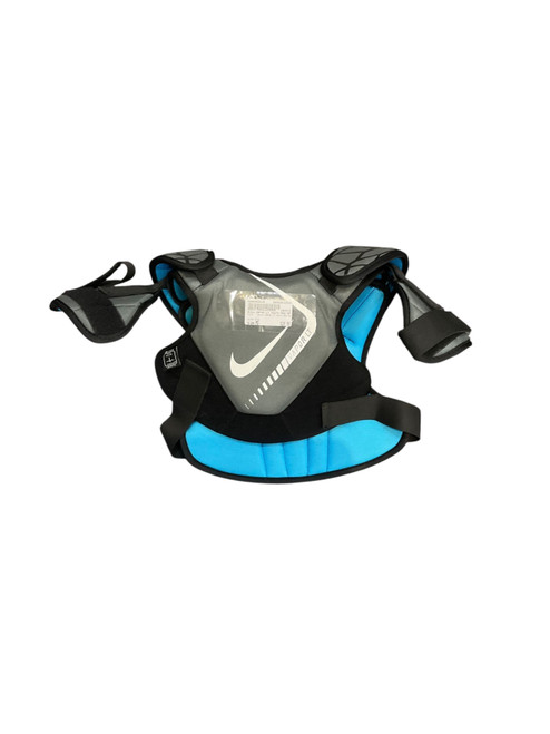 Vist Large View of Product Image Which is Used Nike VAPOR LT YOUTH MED SP Lacrosse Shoulder Pads Grey MD