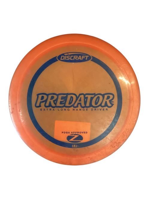 Vist Large View of Product Image Which is Used Discraft PFN PREDATOR Disc Golf Driver Orange 176g